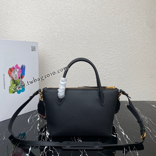 Prada專櫃新款雙肩帶手提包 1BA111 普拉達鹿皮紋牛皮女款肩背包 csp1694